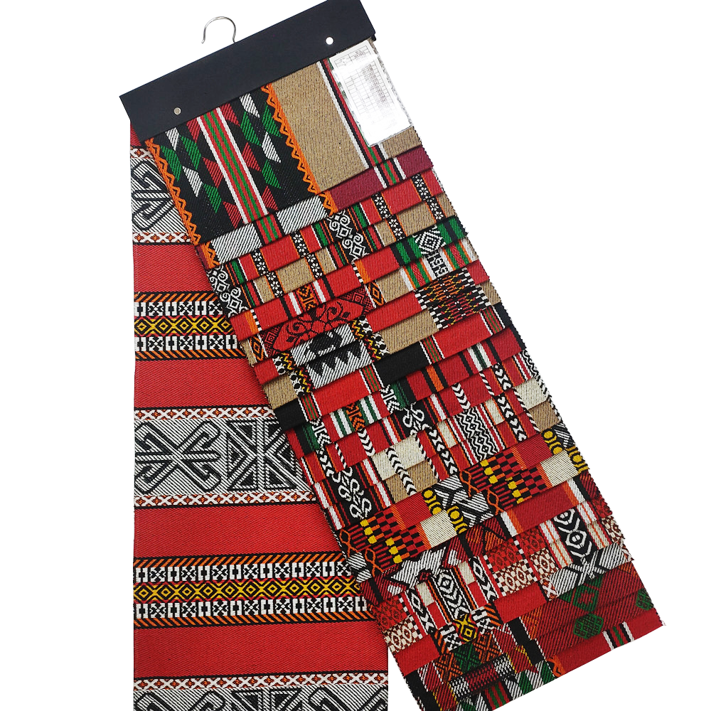 Národní rysy Styl Stripe Sadu Jacquard Fabric pro pohovku a tašku a koberec