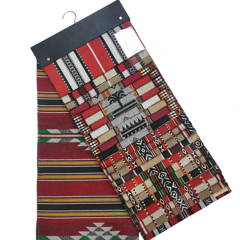 Polyesterová stripe bavlněná jacquard sadu tkanina pro pohovku nebo stan a tašku